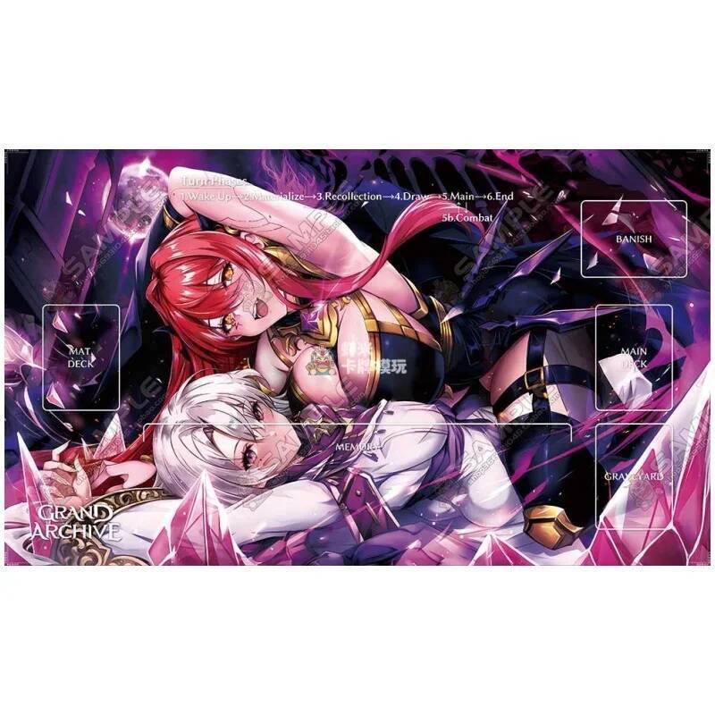 Grand Archive 60x35cm Single Player Cựu chiến binh-Soldier Tùy chỉnh Playmat Playsheet Lorraine Pers