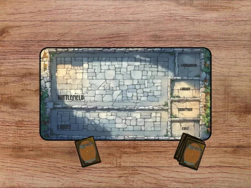 Lâu Đài Treo Tường Playmat Cho MTG MTG Playmat Với Khu Magic Tập Hợp Miếng Lót Chuột Chơi Thẻ Thảm B