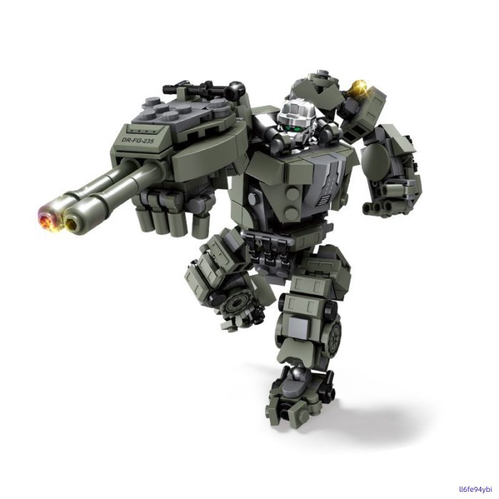 🌈🌈 Compatible With LEGO Bricks Military Main Gun Tank Mecha Assembly Model Assembly Fighter Helic