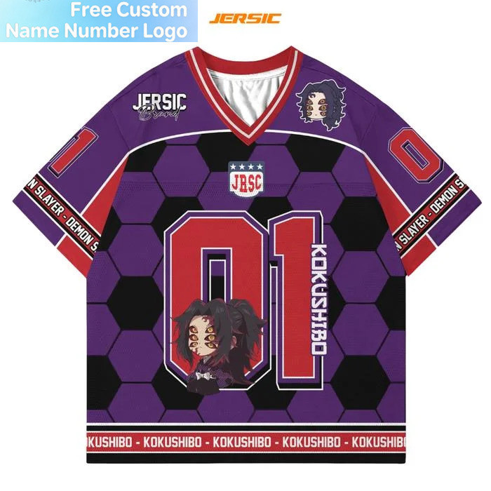 Áo bóng đá Ghostblade phong cách Hàn Quốc K-pop, jersey thời trang anime hàng ngày cho mọi giới tính