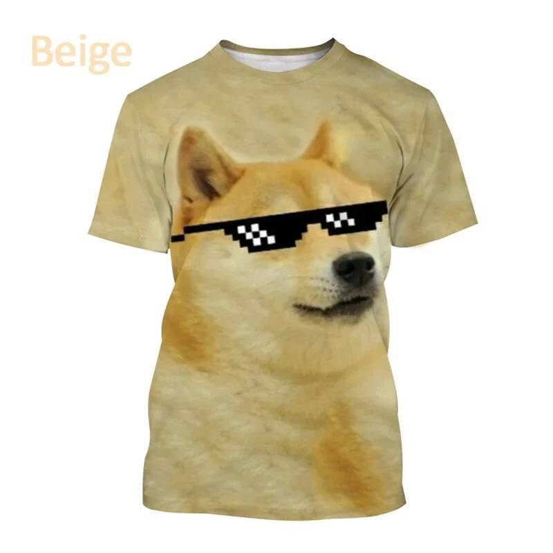 Áo Thun Phù Hợp Cho Nam Với Thiết Kế Meme Doge và Shiba Inu 3D