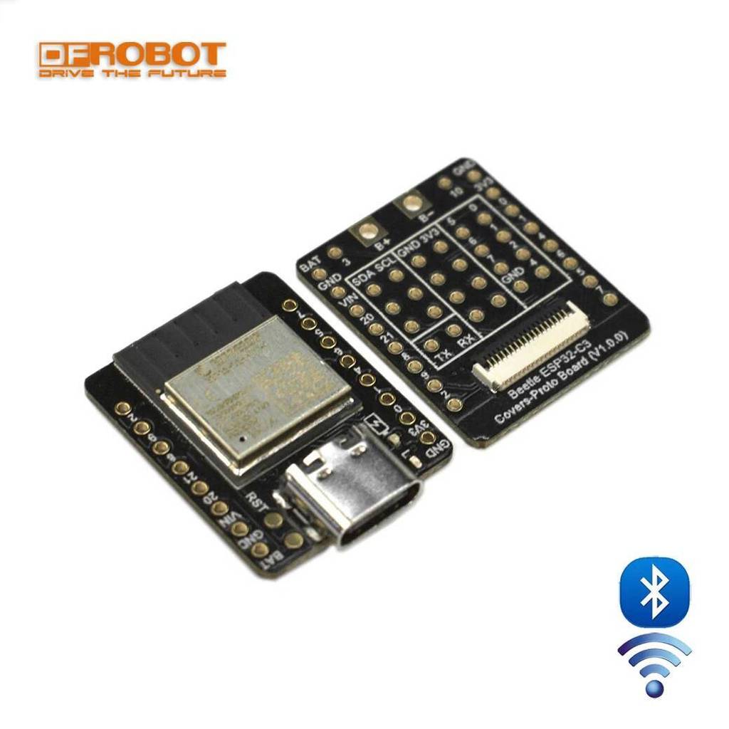 DFRobot Beetle ESP32 C3 Mini RISC-V Core IoT Ban Phát Triển WiFi Bluetooth 5 LE hỗ trợ Arduino ESP-I