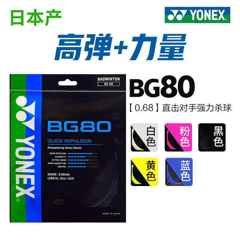 Dây Cầu Lông Yonex BG80 - Sợi Nylon Tổng Hợp Cho Tốc Độ Cao