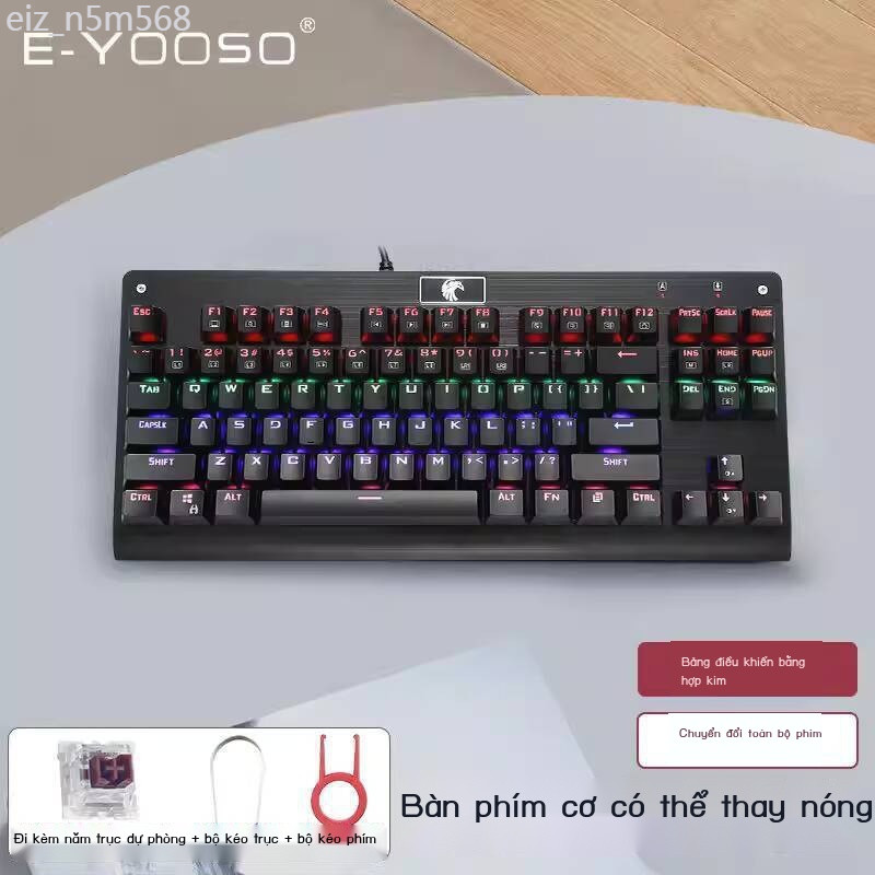 [HÀNG MỚI VỀ] Ưu đãi đặc biệt: Bàn phím cơ e-element Z77, switch xanh nâu thể thay thế nhanh, có d