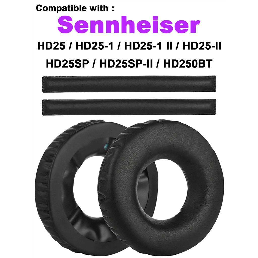 Thích hợp cho Sennheiser HD25 / HD25-1 / HD25-1 II / HD25-II / HD25SP / HD25SP-II / HD250BT miếng đệ