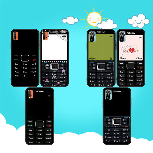 Ốp điện thoại Nokia màu đen mềm cho Samsung Galaxy A02 M02 A03S A10 A10S A20 A30 A20S A40S A70 A26 A