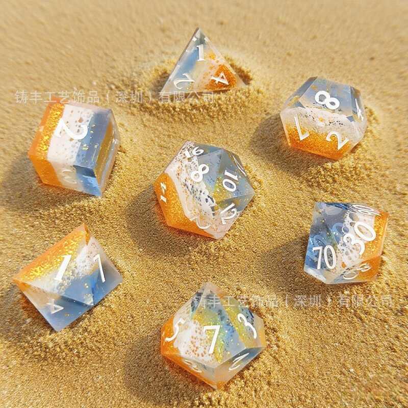 W Wave Dice DND Board Game Dungeons and Dragons COC Running Group TRPG Cthulhu Multi-faced D4-D20 Se