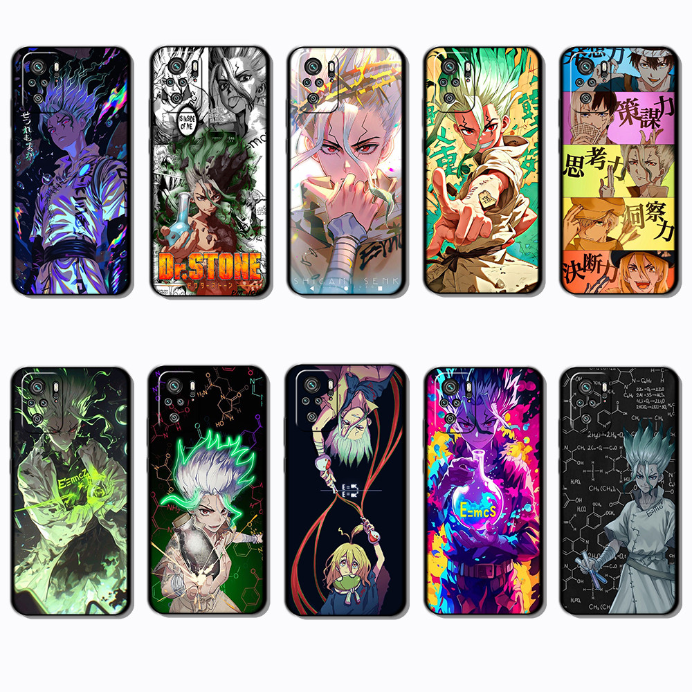 Dành Cho Xiaomi Redmi Note 8T 9 Pro Max 9S 9T 10 10S dr stone Black Border TPU Phone Case | Linh hoạ