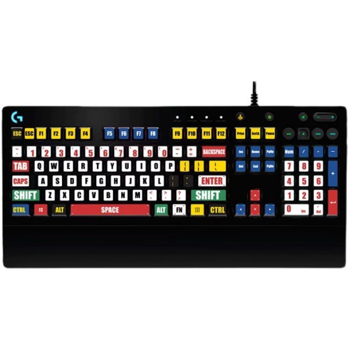 Thích hợp cho Logitech G213 Miếng Dán Bàn Phím Nút Dán Phim Bảo Vệ Dán Chữ Hoạt Hình Trang Trí Phanh