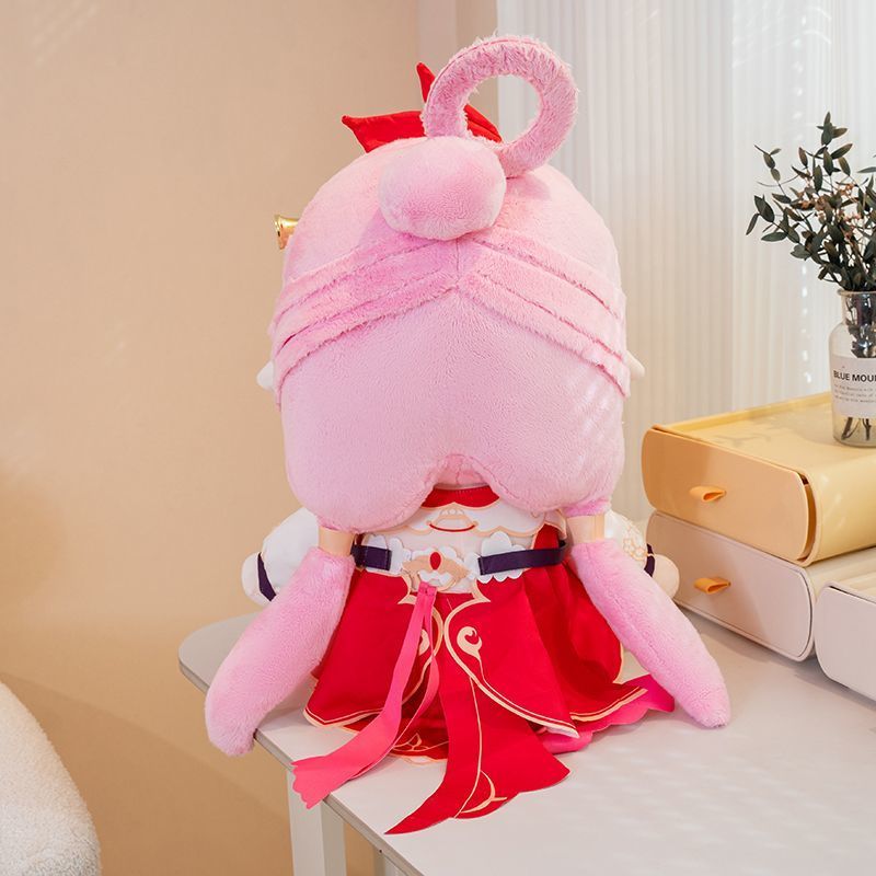Honkai Impact 3rd phụ kiện Elysia Anime doll búp bê bông 40cm tư thế ngồi Xuân Hảo Đào Yêu có sẵn

