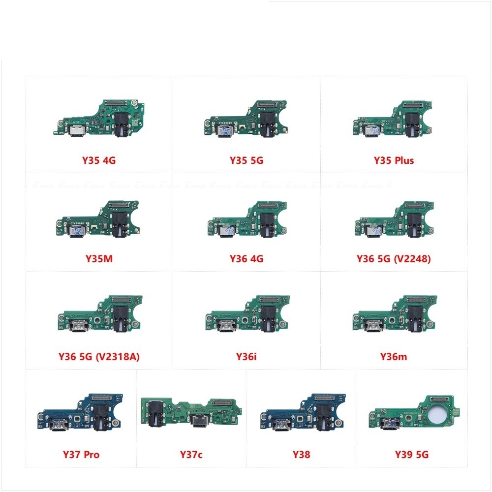 Ban Sạc Linh Kiện Cáp Mềm Cho Vivo Y35 Plus Y35M Y36 Y36i Y36m Y37 Pro Y37c Y38 Y39 Cổng Đế Sạc USB