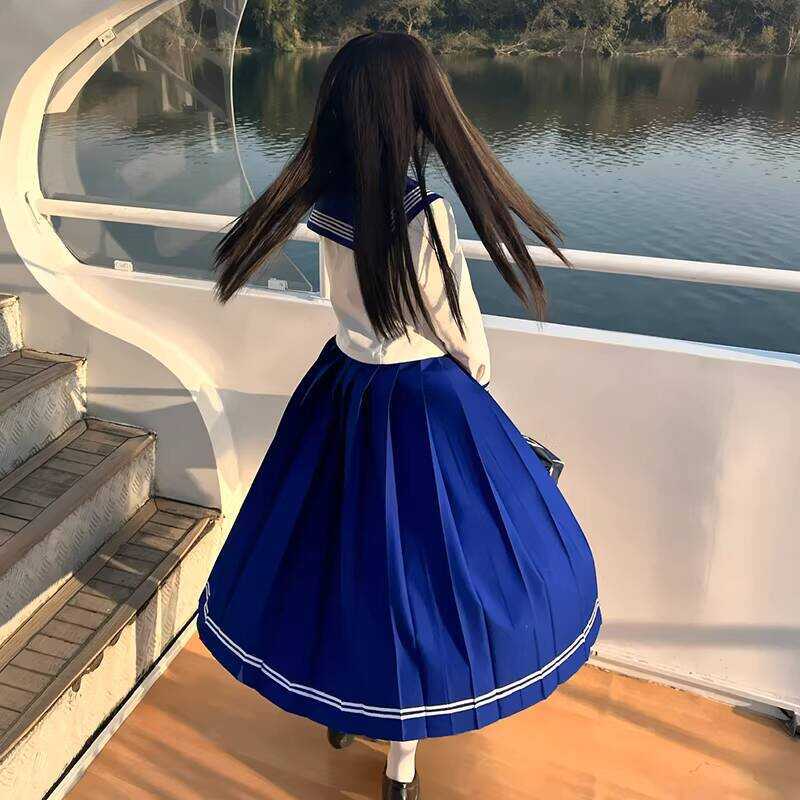 Ngọt Ngào Nibble Nguyên Bản Chính Hãng Diều Ono Kiteo jk Đồng Phục Preppy Phong Cách Cô Gái Xếp Ly V