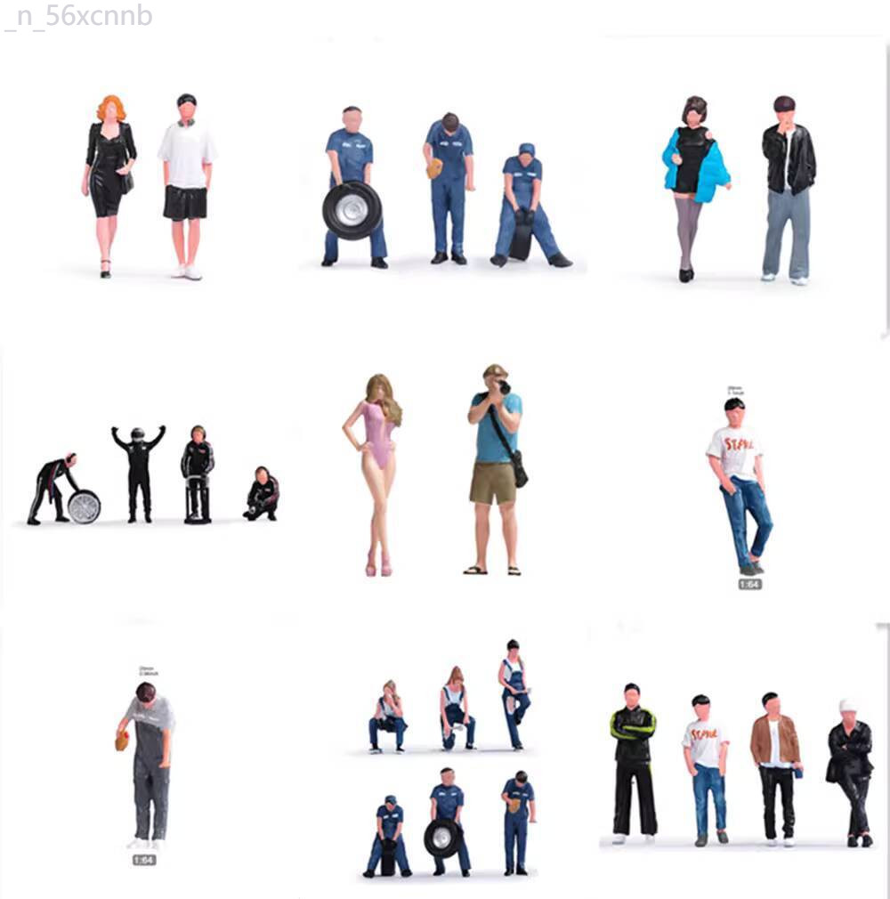 [HOT HIT] Ưu đãi đặc biệt Có sẵn thu nhỏ 1:64 Cặp đôi sửa chữa cảnh Initial D Trang trí bàn cát Mô