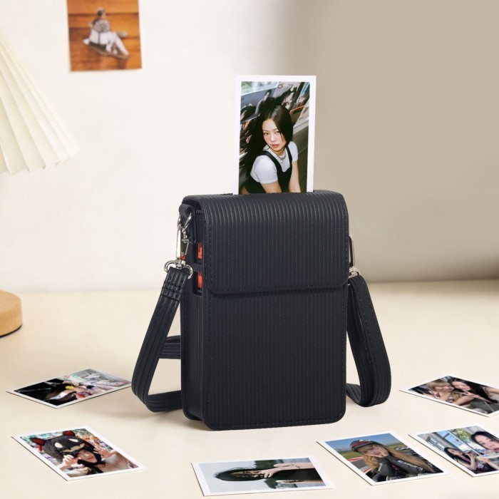 Phong Cách Mới Polaroid mini Link + Máy In Bảo Vệ Liên Kết + Lưu Trữ Túi Đeo Ngang Máy In Bao Da