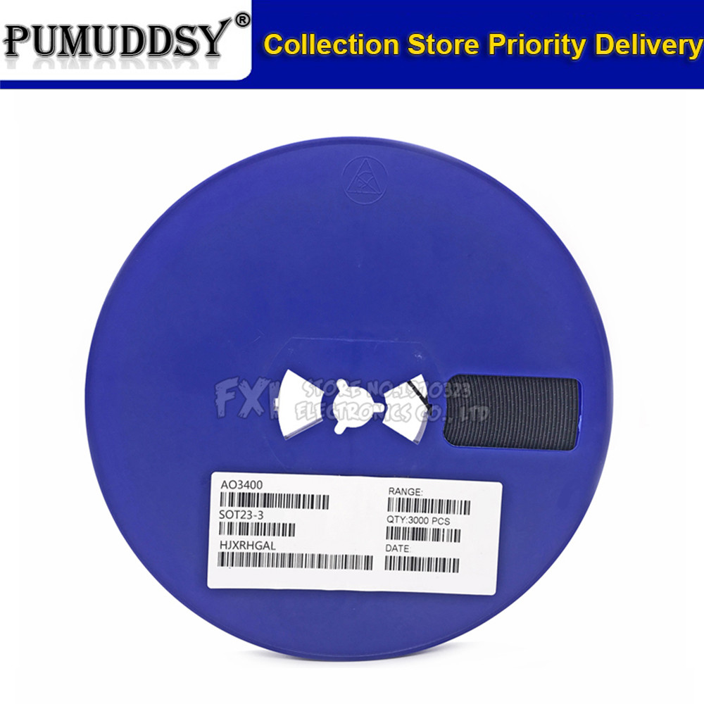 3000 chiếc AO3400A N-Channel 30V 5.7A (Ta) 1.4W (Ta) SMD mosfet bóng bán dẫn SOT-23 Bề mặt gắn SOT-2