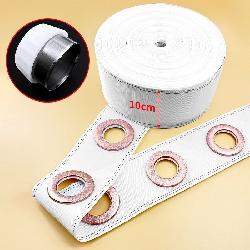 Nhẫn rèm đa năng & La Mã 1m, Nhẫn khóa im lặng có thể giặt được, có máy đục lỗ cho thanh La Mã