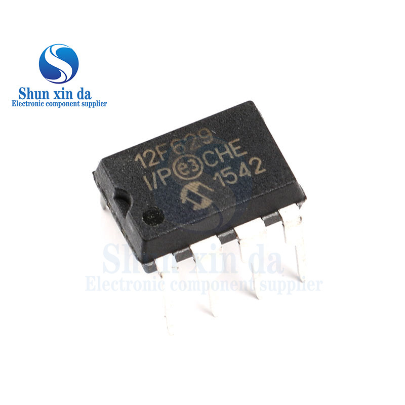 10 CHIẾC PIC12F629-I / P DIP-8 PIC12F629 12F629 DIP 8bit Vi Điều Khiển MCU 1.75KB 64 RAM 6 I / O IC
