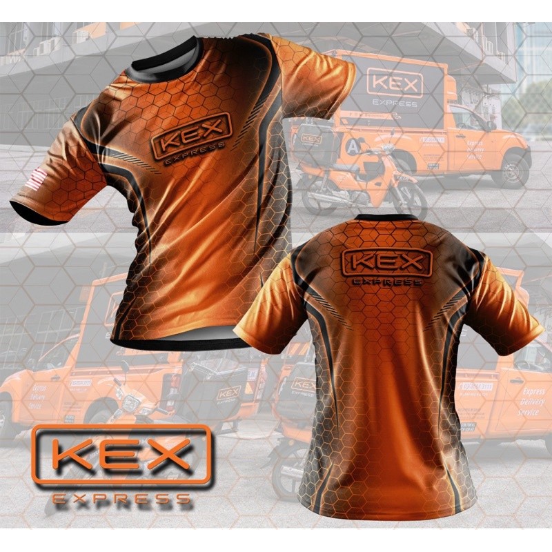 Áo thun thăng hoa KEX Express | Baju Courier KEX Express