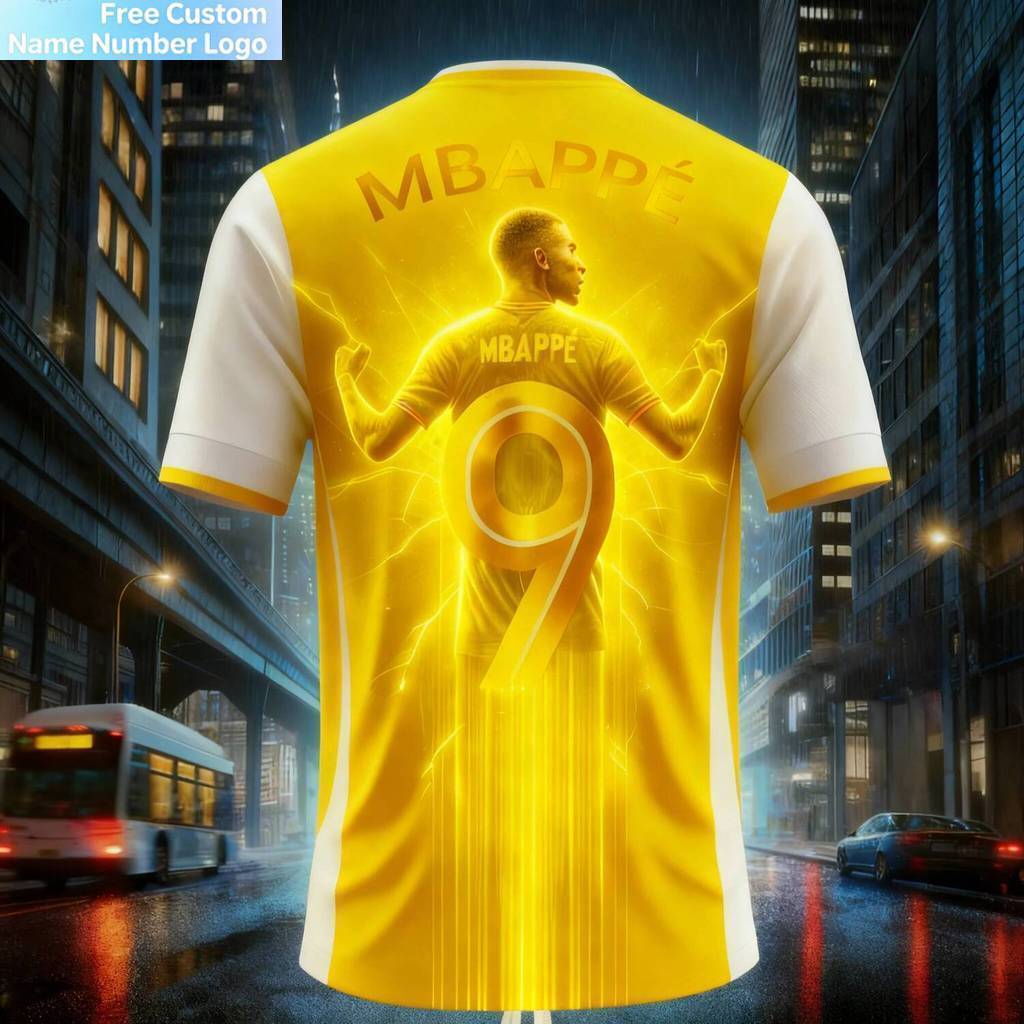 Tùy Chỉnh Miễn Phí 2026 Áo Jersey Thể Thao Thời Trang 3D Kỷ Niêm Bellingham, Phù Hợp Cho Mọi Người