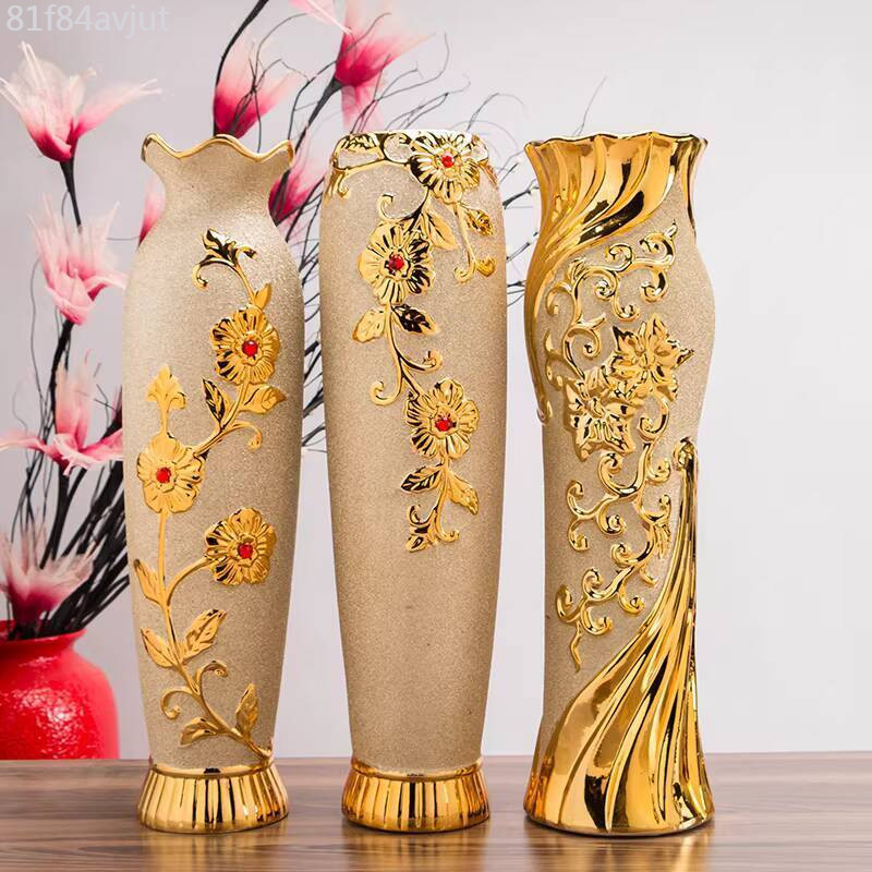 [Ảnh thật/Sẵn] Bình gốm sứ đặt sàn cao 60cm, bình trang trí phong cách châu Âu, kích thước lớn cho