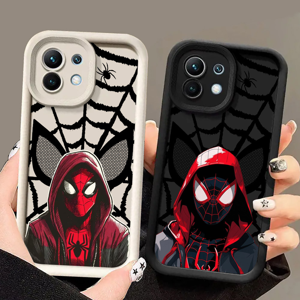 Ốp Điện Thoại Spiderman Miles Morales Marvel Spider Gwen Cho Xiaomi 17 Pro 15 Utra 13T 14T 15T Pro P