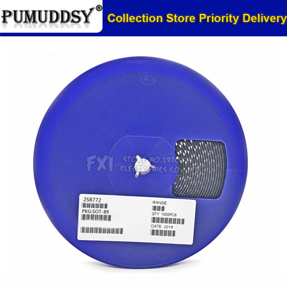 1000 CÁI 2SB772 B772 SMD PNP TRUYỀN ĐIỆN TRUNG BÌNH SOT-89