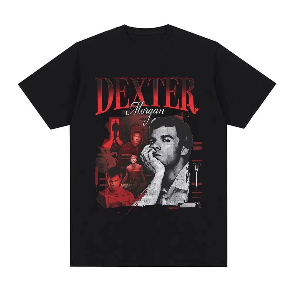 Tv Series Dexter Morgan - Áo Thun Cotton Quá Khổ Tay Ngắn Nam Nữ, Dành Cho Dạo Phố