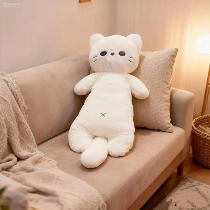 Order🍭 Búp bê đồ chơi sang trọng mèo cùng kiểu Douyin búp bê dài kẹp chân gối búp bê đệm trên giường