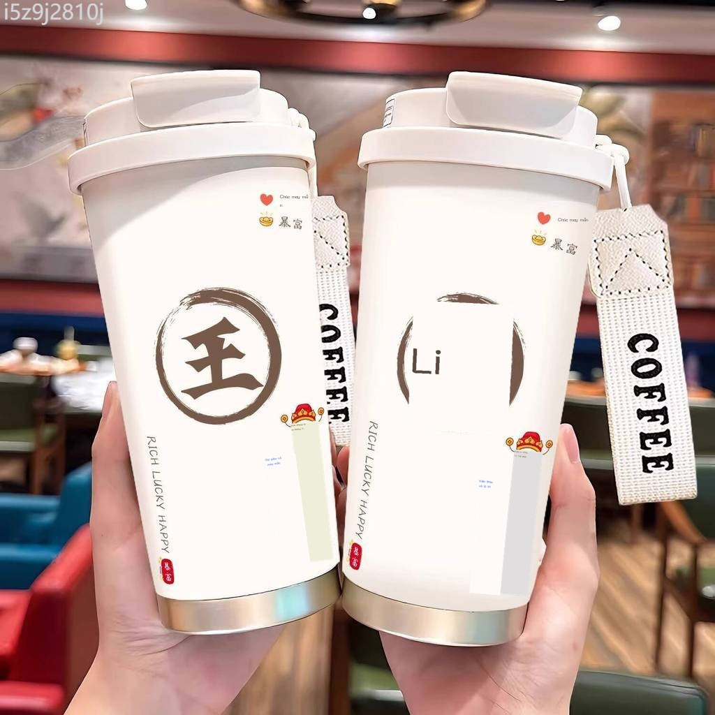 [Ảnh thật/Sẵn] Ly cách nhiệt Ithaca Hundred Family Surnames, nước bằng gốm thép không gỉ, dung tích