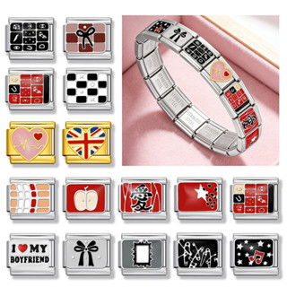 Vòng tay thép không gỉ hình nhịp tim và lâu đài - quà tặng ngày lễ tình nhân quyến rũ