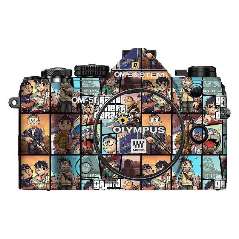 Thích hợp cho phim bảo vệ máy ảnh Olympus OM-5 Olympus om5 Nhãn dán thân xe Giấy trọn gói Sợi Carbon