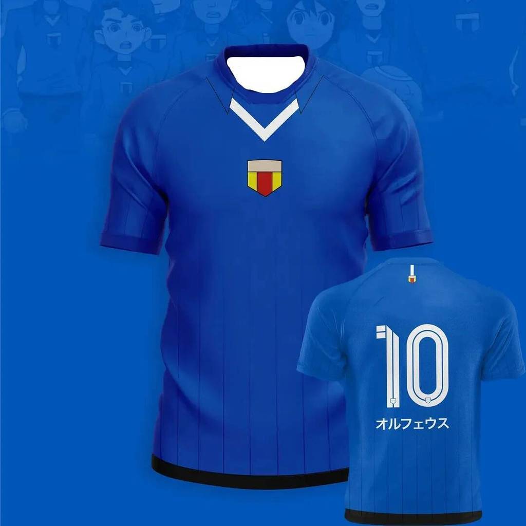 Nhật Bản Áo Thể Thao Anime Bóng Đá Inazuma Eleven Kaio - Phù Hợp Cho Bé Trai và Bé Gái, Thoáng Khí v