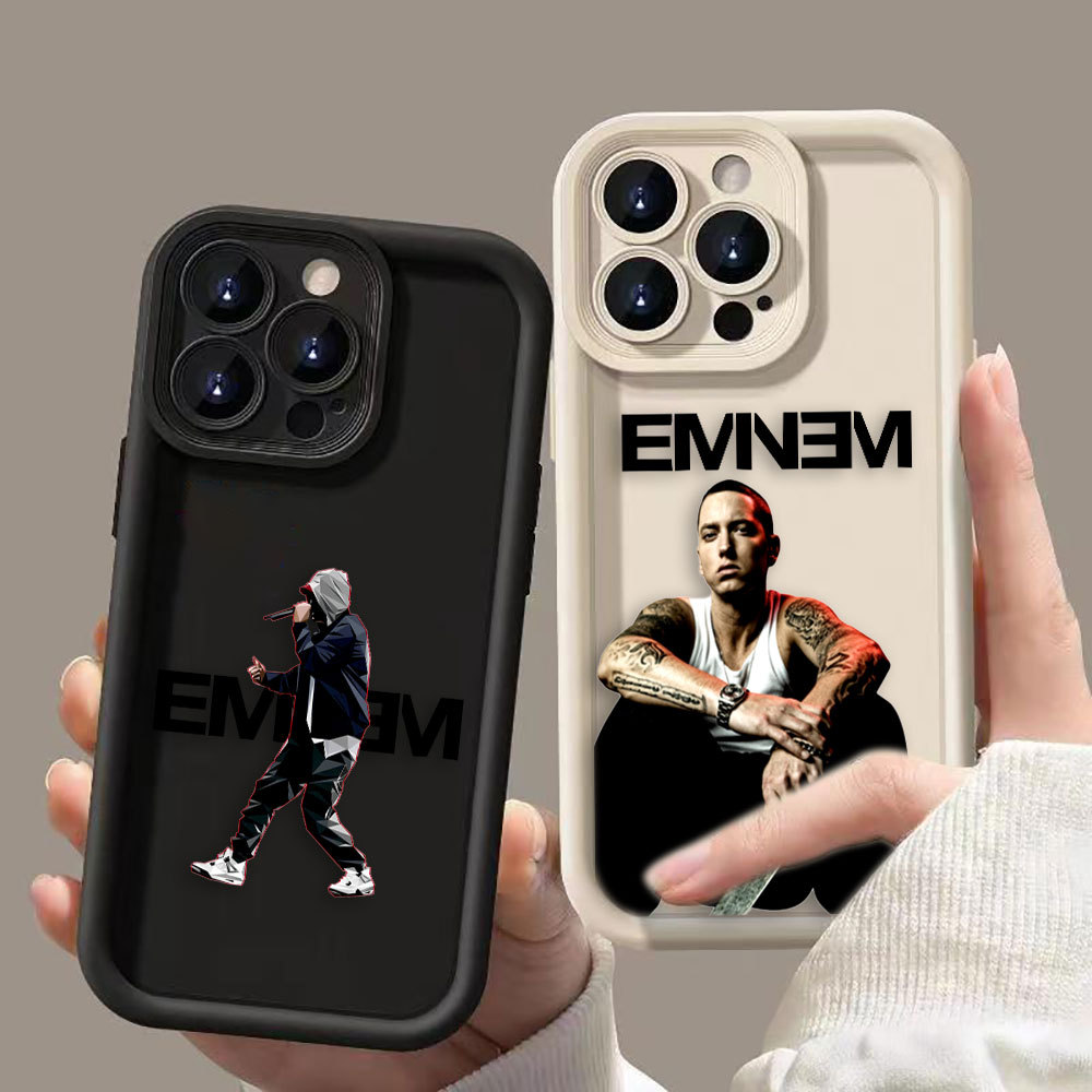 Hip Hop Rap Eminem Poster Ốp Lưng Điện Thoại IPHONE APPLE 17 AIR 16 16E 11 12 13 14 15 8 7 XR Plus P
