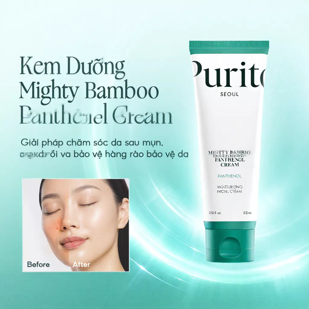 Kem Dưỡng Da PURITO Mighty Bamboo Panthenol Cream 100ml