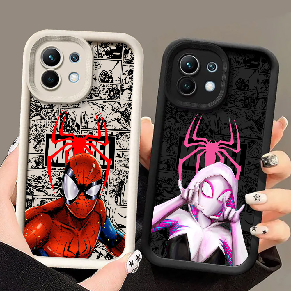 Ốp Điện Thoại Spider Gwen Marvel Spiderman Cho Xiaomi 17 Pro 15 Utra 13T 14T 15T Pro POCO M7 M6 5G P