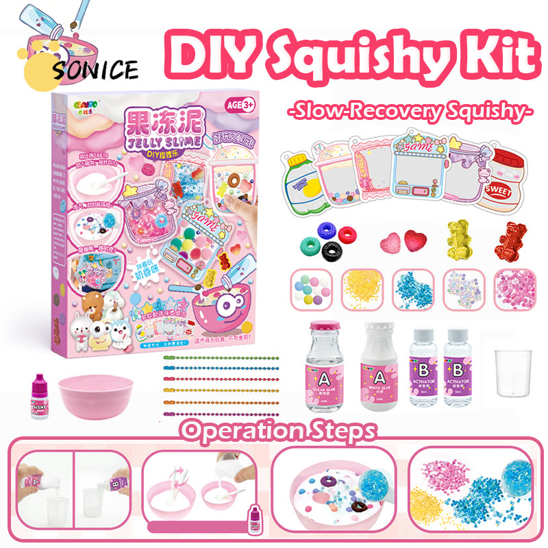 DIY Taba Squishy Kit Đồ chơi có hướng dẫn, không bong bóng và nhanh hơn chữa bệnh hoàn toàn - FuFu S