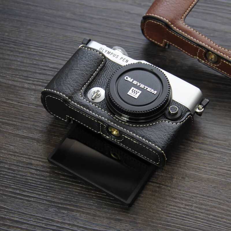 Chimao Pie Olympus ep7 Vỏ Máy Ảnh Đế E-P7 Nửa Vỏ Hỗ Trợ Màn Hình Xuống Selfie