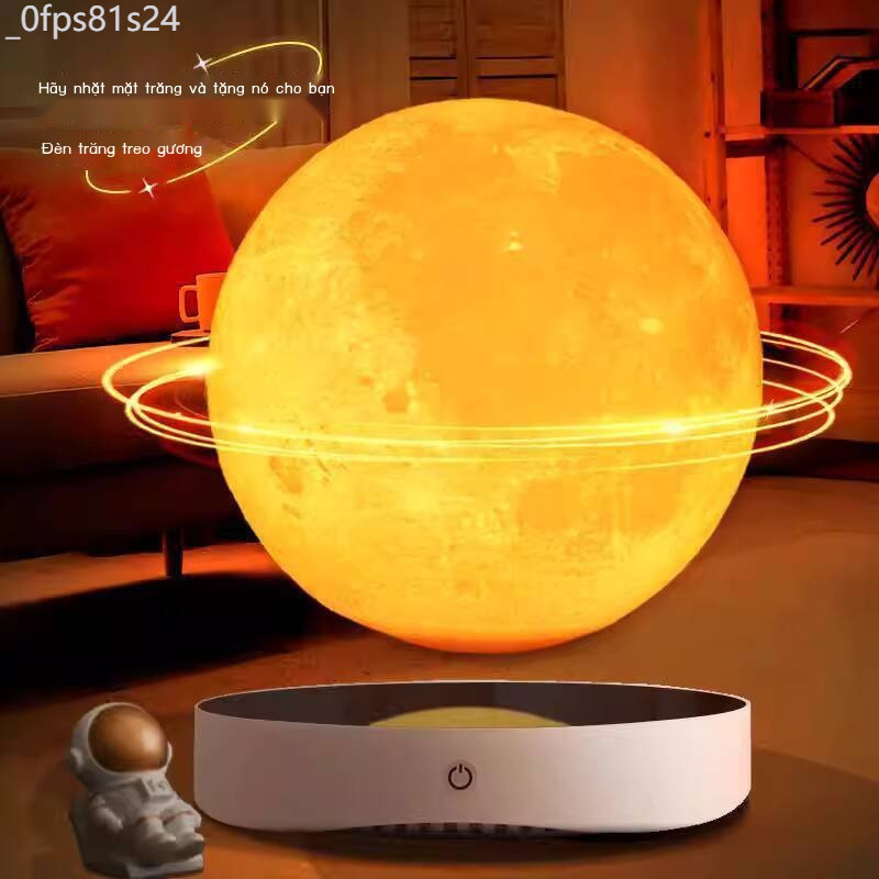 HOT- [ Ảnh thật ] Đèn mặt trăng bay lơ lửng từ tính 18CM, bàn trang trí, đèn ngủ sáng tạo cao cấp m