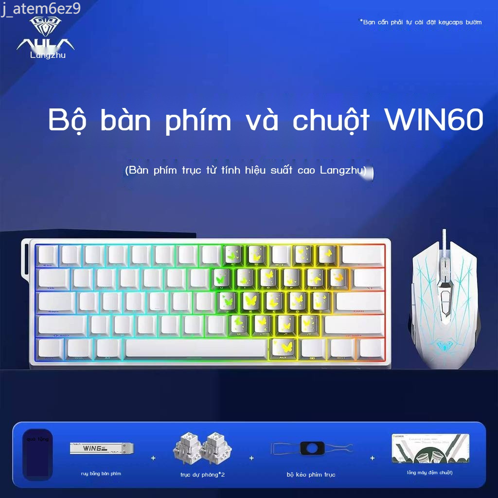 [GIÁ SỈ]  Bàn phím cơ học chơi game Wolf Spider Win60 trục từ máy tính RT có thể thay nóng Delta dừ