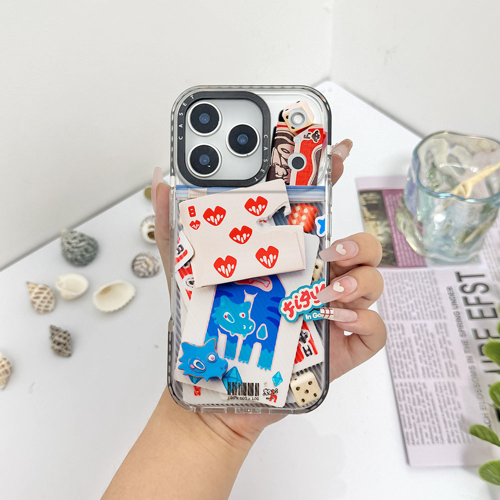 8-OF-HEARTS Minh Họa Ốp Lưng Tương Thích Cho IPhone 11 12 13 14 15 16 17 Pro Max 12 Mini Cover X XR 