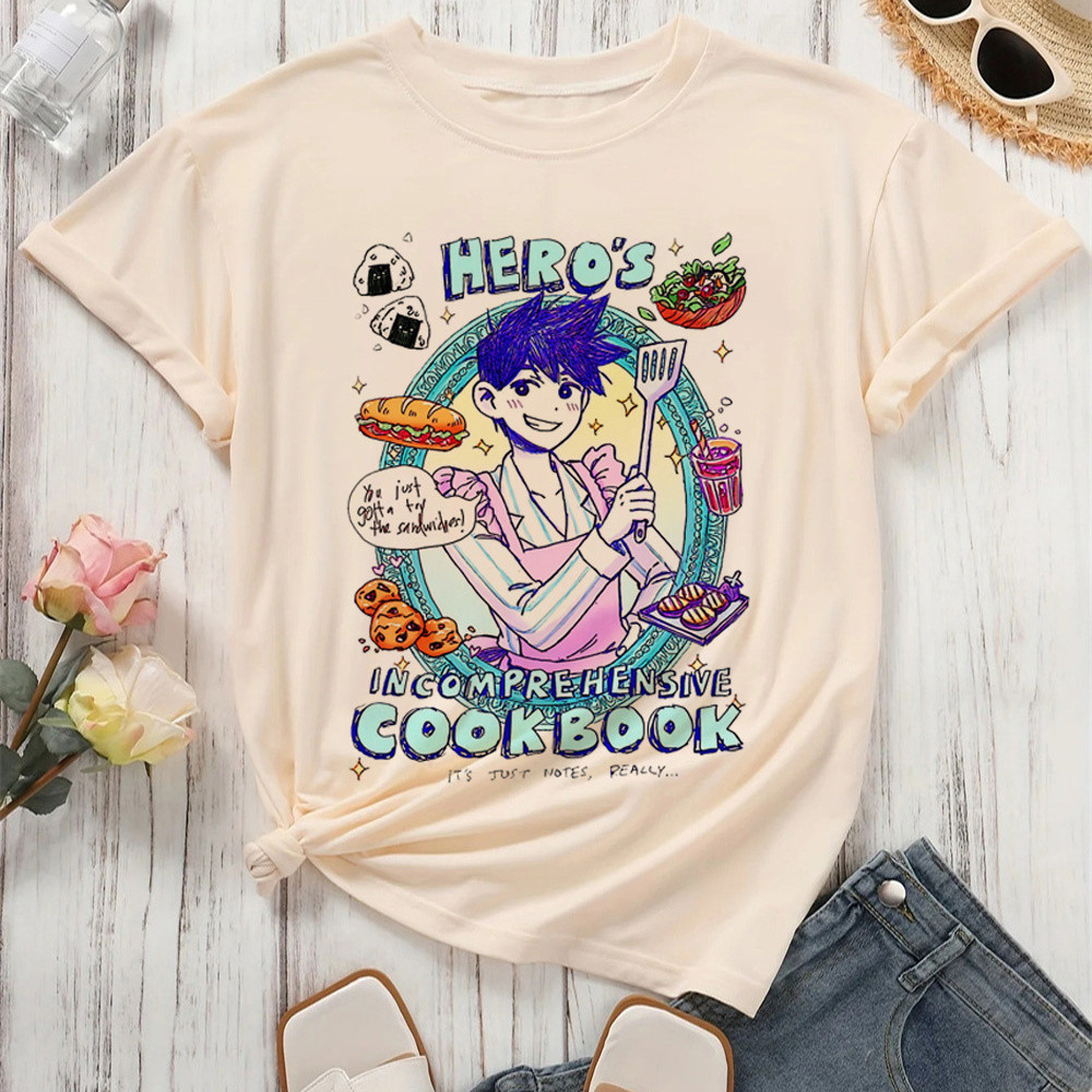 Áo thun Omori thiết kế hình ảnh cô gái anime với phong cách punk và đồ họa ảo giác