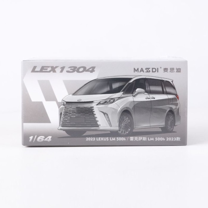 Maxdi 1: 64 Lexus LM500h MPV Nanny Xe mô phỏng mô hình xe hợp kim