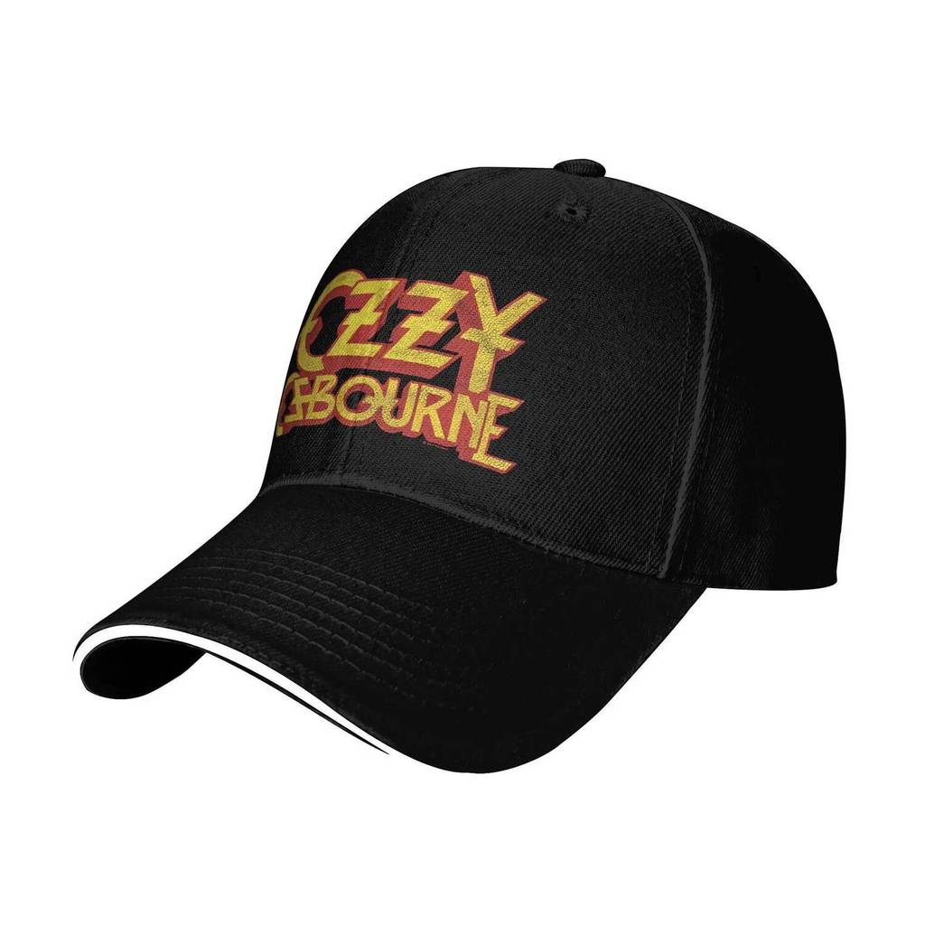Mũ bóng chày đen thiết kế trucker có logo Ozzy Osbourne Sabbath - Phù hợp cho nam trưởng thành, che 