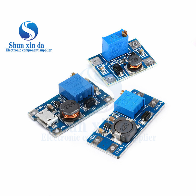 MT3608 DC-DC Step Up Converter Booster Power Supply Module Boost Step-up Board MAX output 28V 2A cho