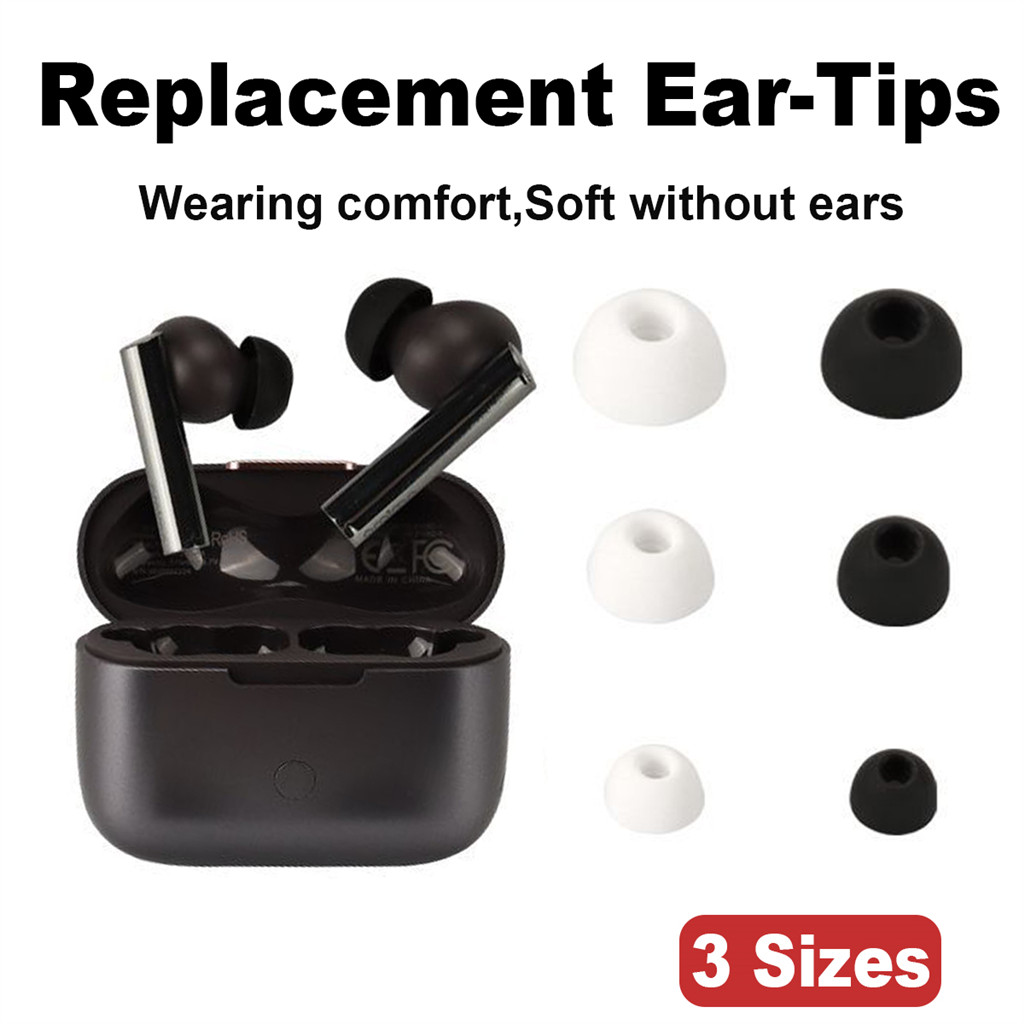 6 Đầu Tai Silicon Tương Thích Với Baseus WM01 W04 Plus WM02 W06 W12 Encok W3 Nút Tai Trong Tai Thay 