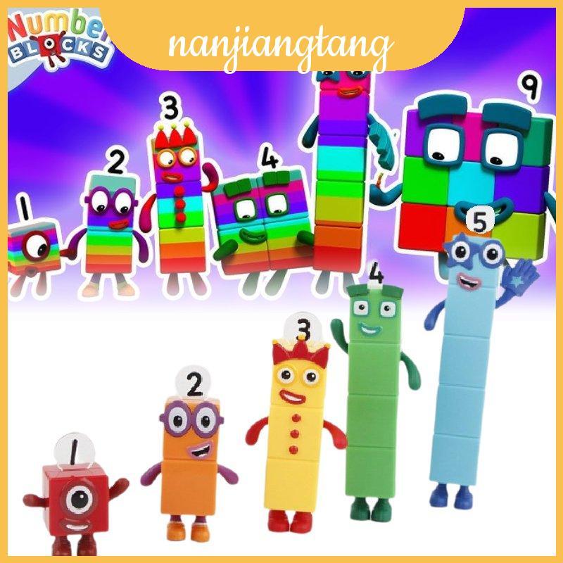 Nhân vật Numberblocks Pvc Blocks Đồ chơi có thể biến hình dễ thương để học tập và chơi