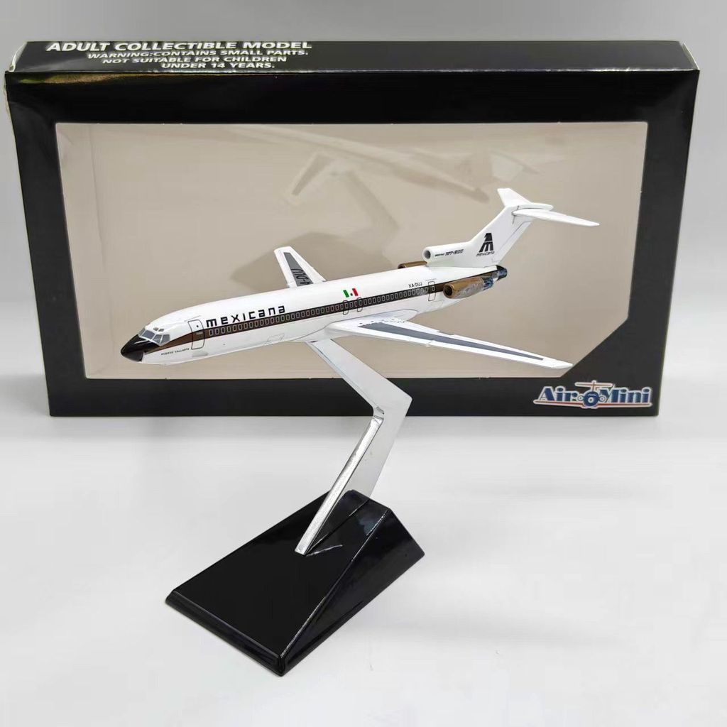 Mô chở khách Boeing B727 tỷ lệ 1/250, hình máy bay hợp kim mô phỏng của American Airlines Mexico, vậ