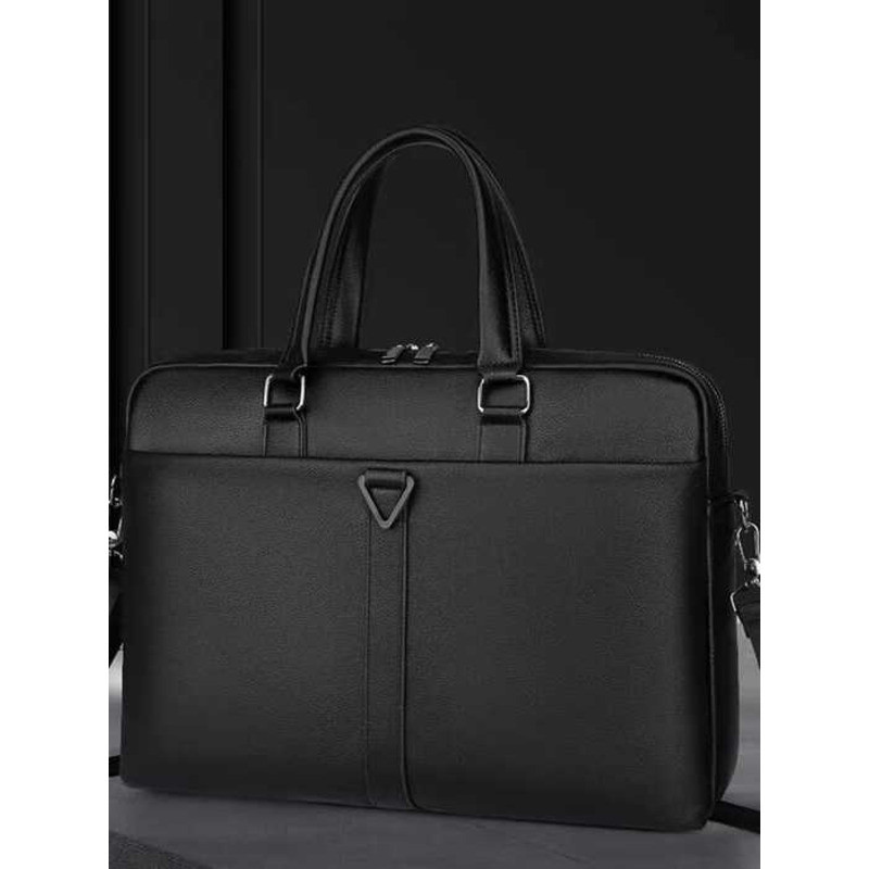 2025 Business Briefcase Dung Tích Lớn Nam Messenger Túi Máy Tính Màu Đen Đi Công Sở Chuyến Đi Túi Xách