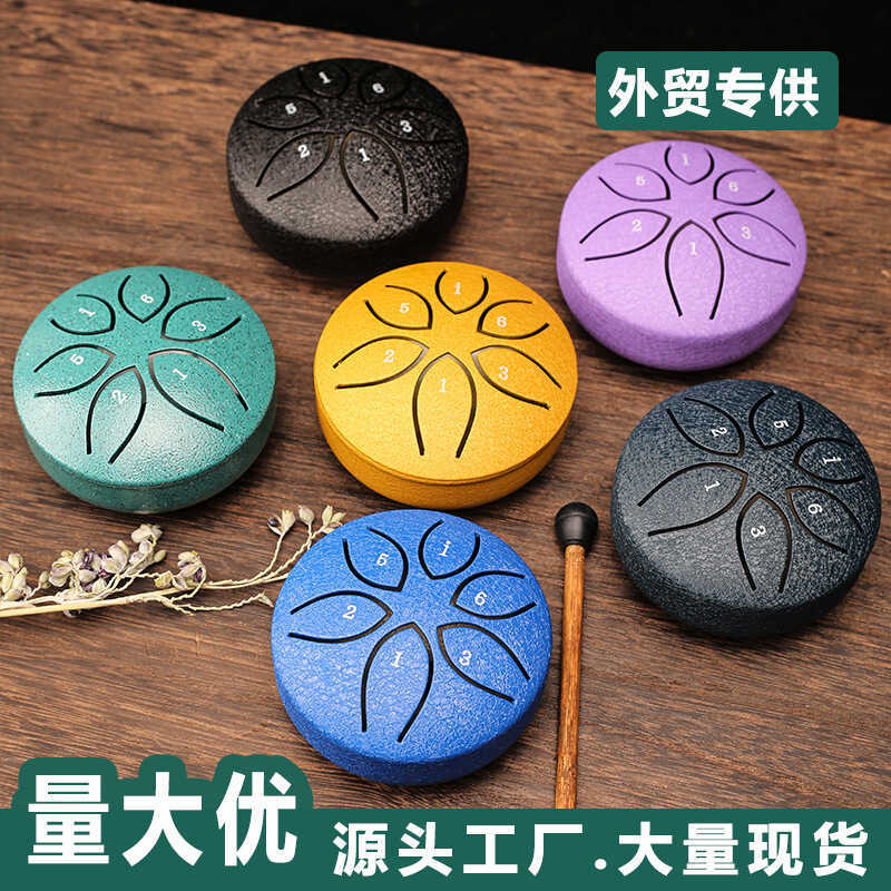 Trống Ethereal Mini 10cm 6Tone Thép Lưỡi Trống Ethereal Trống Quên Lo lắng Trống Bộ gõ Nhạc cụ Ether