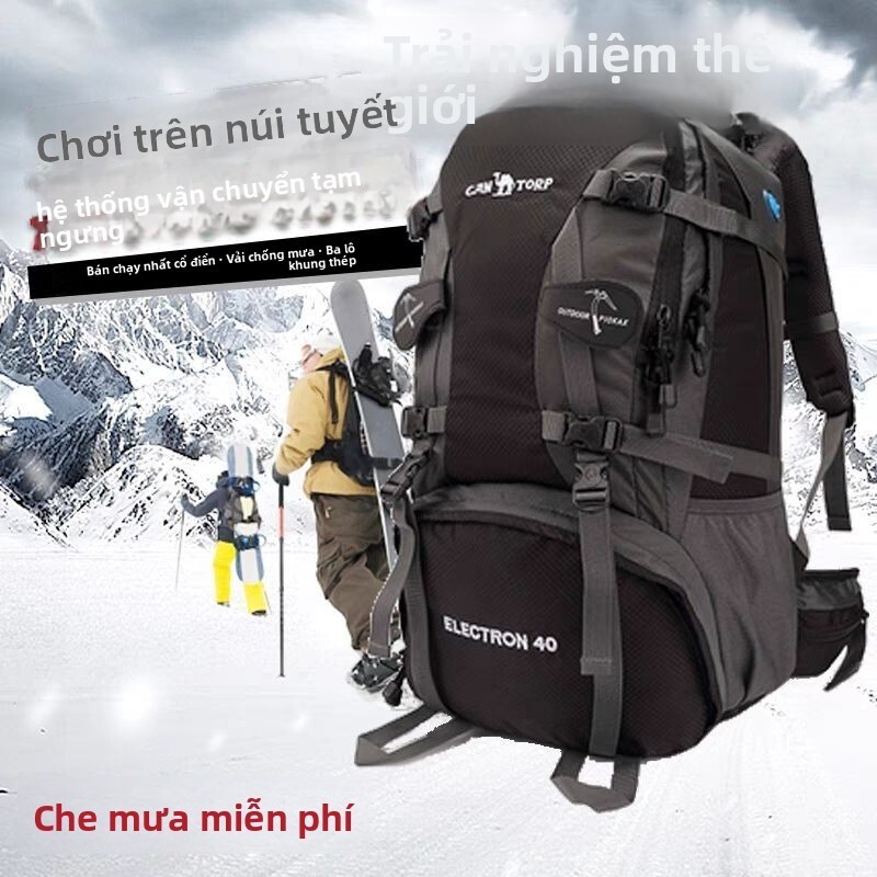 Ba núi, leo núi xuất khẩu, siêu nhẹ chống thấm nước, ba lô du lịch, túi xe đạp 40L, 50L, 60L.